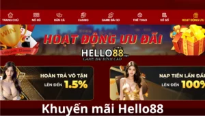 Khuyến mãi Hello88 nhân đôi thẻ nạp đầu tiên